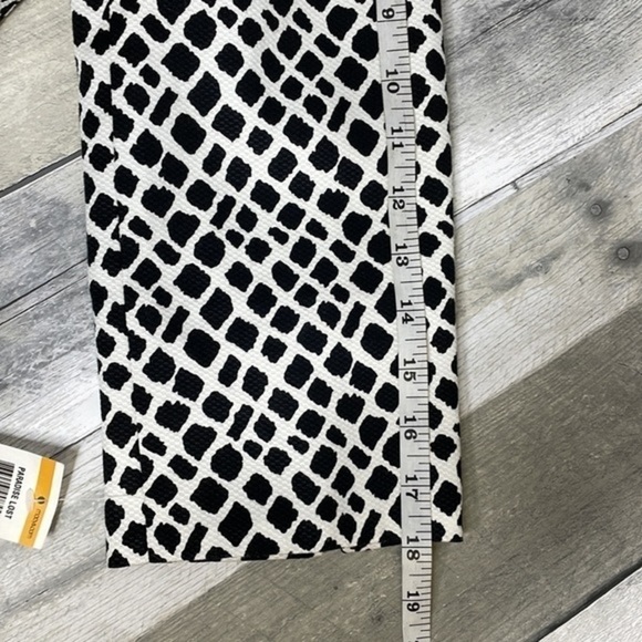 NWT Charter Club black & white open front jacket. Long sleeves. Lime green lined - Picture 10 of 13